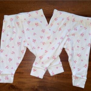 Cloud Island Pink Floral Kids Pajamas